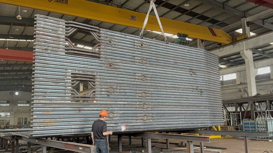 โรงงานไฟฟ้า การทําความร้อนพื้นผิว โบตเลอร์ แผ่นผนังน้ํา ผนังเปลือก แอร์กอนอาร์ค