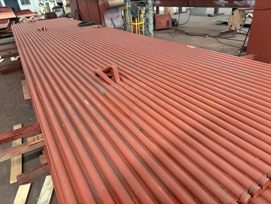 ขนาดของท่อ 38.1*3.2 โครงสร้างผนังเมมเบรนหม้อไอน้ำ ประสิทธิภาพสูง