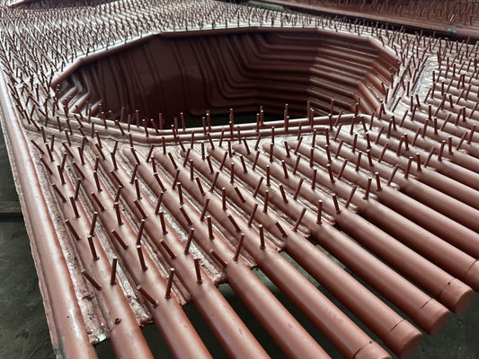 ขนาดของท่อ 38.1*3.2 โครงสร้างผนังเมมเบรนหม้อไอน้ำ ประสิทธิภาพสูง